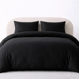 premium black duvet set